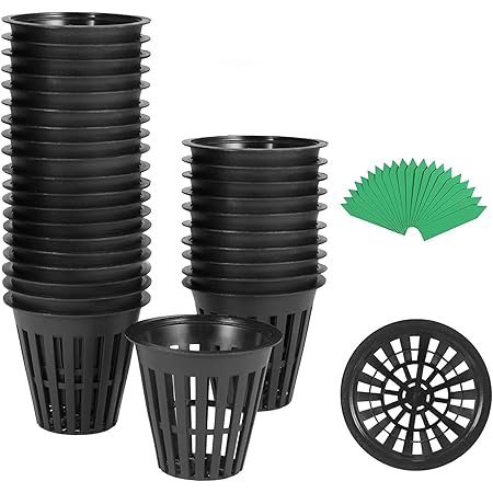 Amazon.com: 50 PCS 3 Inch Heavy Duty Net Pots,Hydroponic Cups,Garden ...