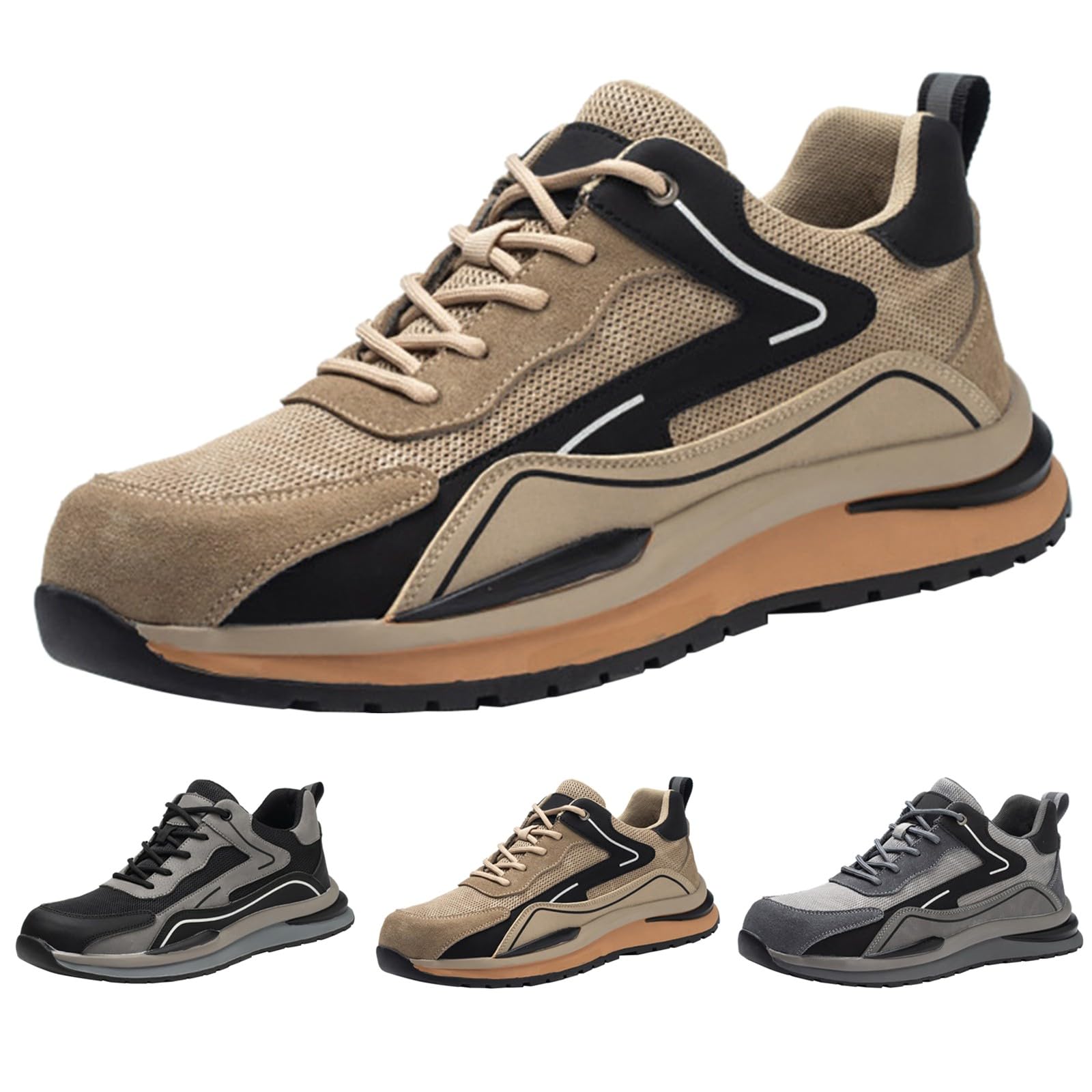 Zapatos al aire libre de los hombres Ancho, Zapatos Deportivos Con Cordones