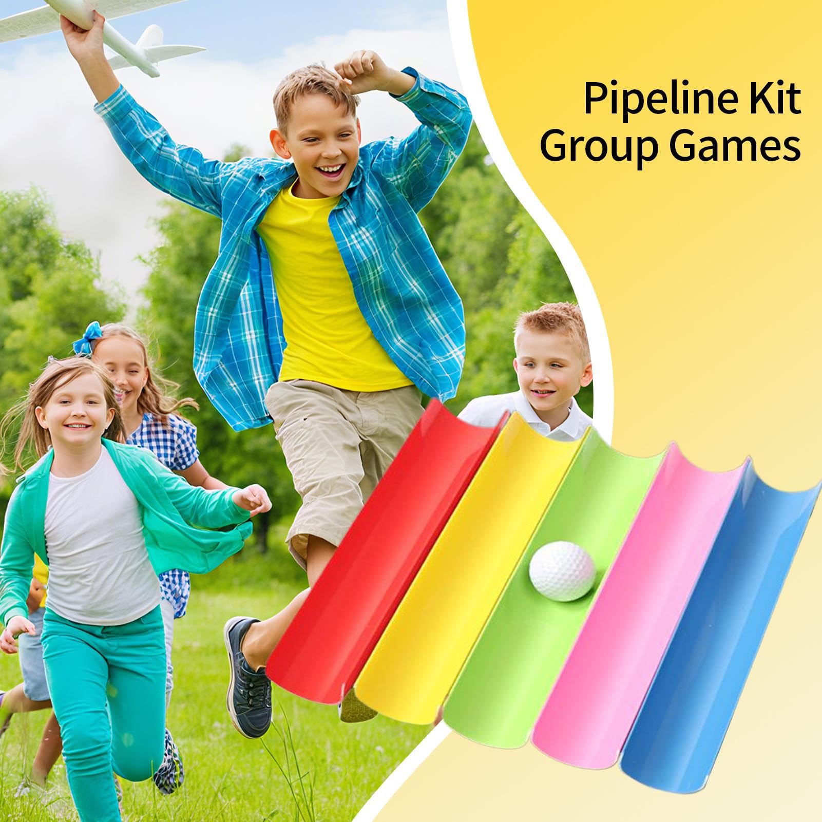 Team Building Kit Pipeline Giochi per Feste in Famiglia | Attività Sportive Outdoor per Event Planner Leader Project Manager Formatori Aziendali Workshop Leadership