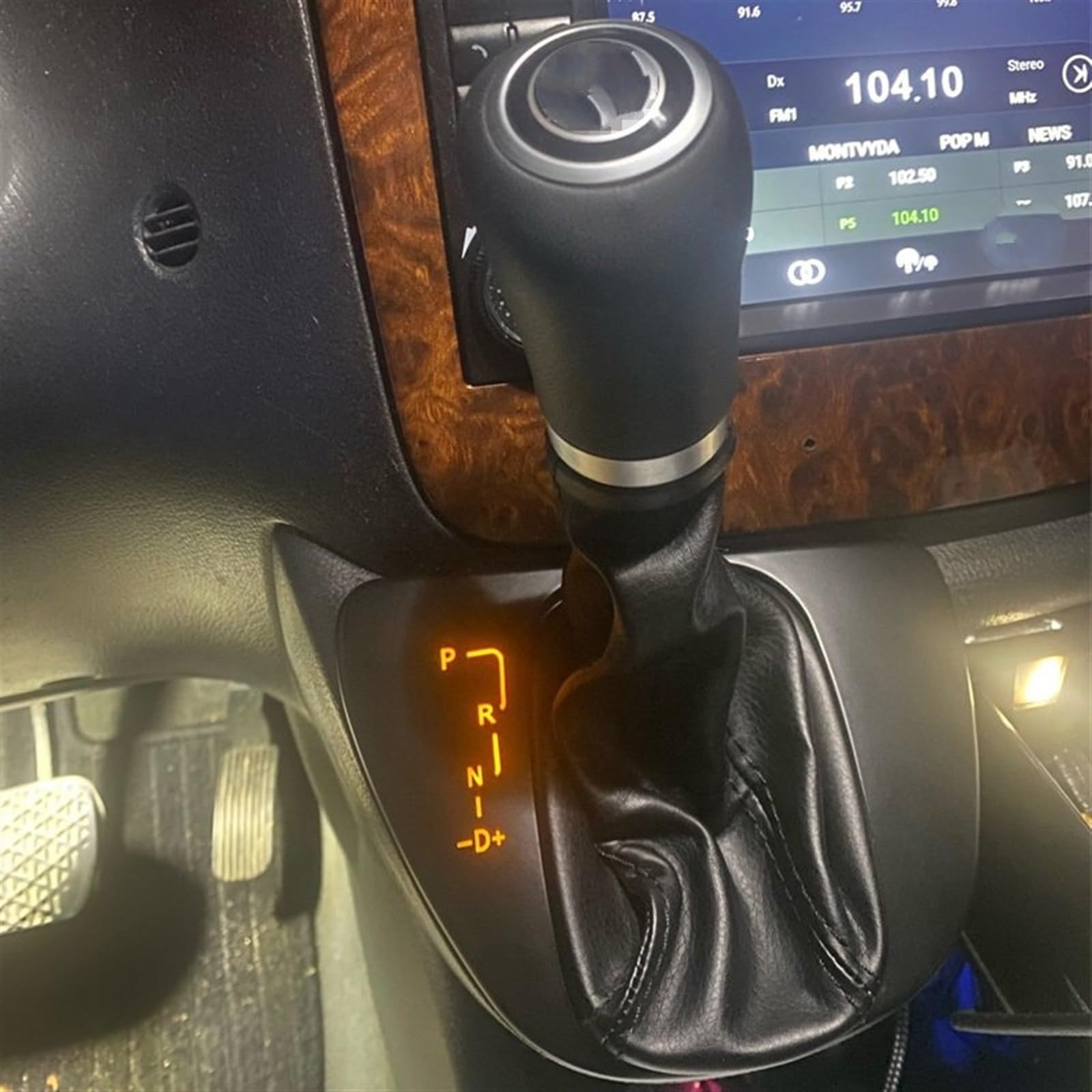 Pommeau De Levier De Vitesse Automatique Pour Mercedes Viano / Vito W639 (2010-2015) - Noir Cuir/ABS