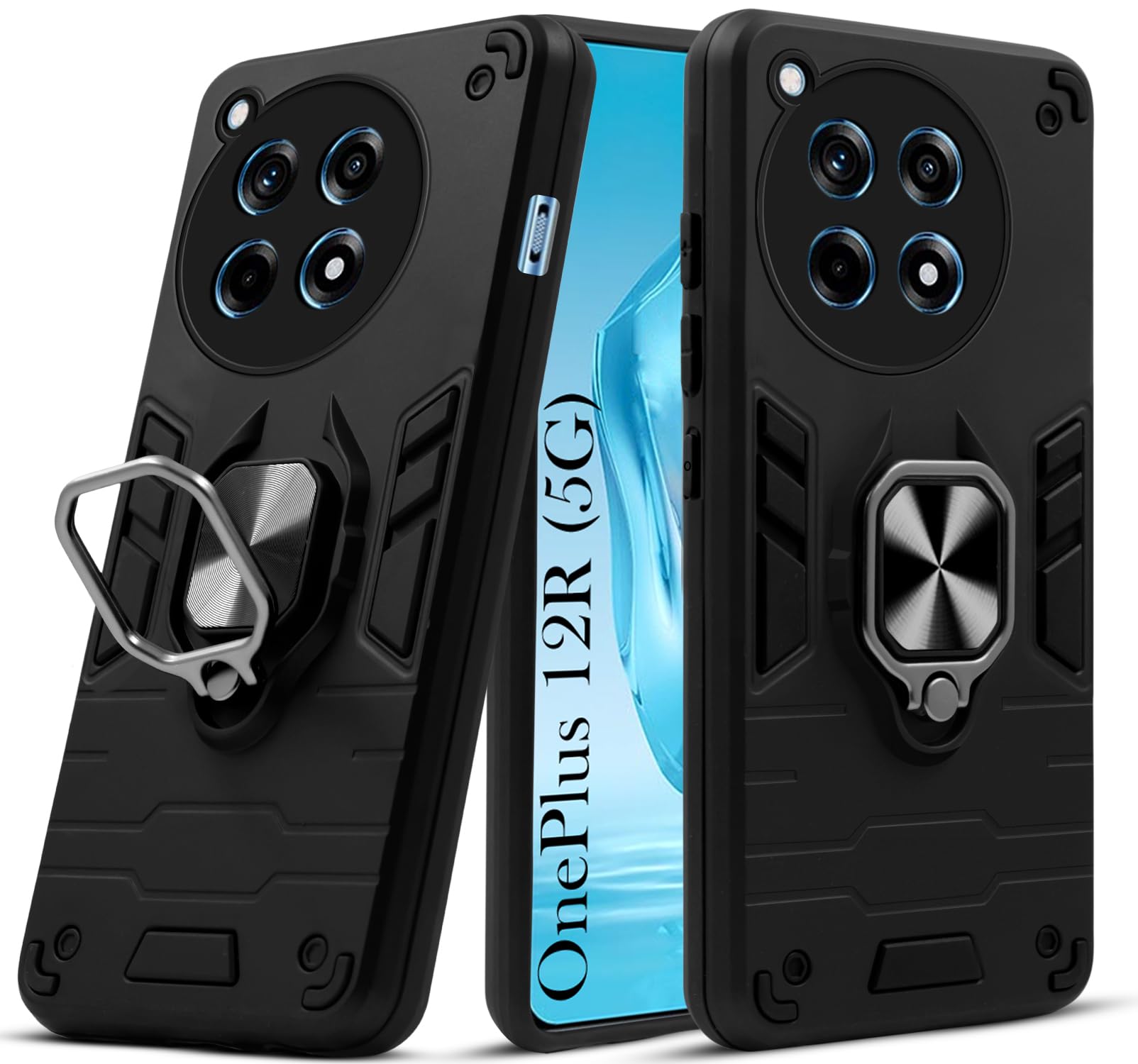 Jkobi Back Cover Case for OnePlus 12R 5G (Shockproof Polycarbonate Dual Layer Hybrid Armor | Robust Black) (B0D392T5TH) Amazon Price History, Amazon Price Tracker