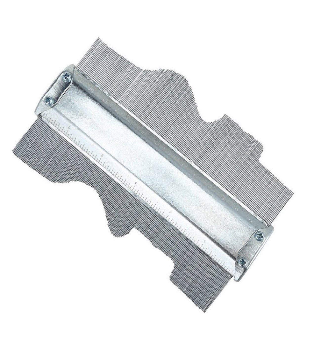 Vertily Home Tools Duplicator Contour Duplication Tiling Laminate Tiles General Tools Profile Gauge Not Easy to Rust Practical 150mm 6inch for Woodworking Linoleum Installation Job Hobby