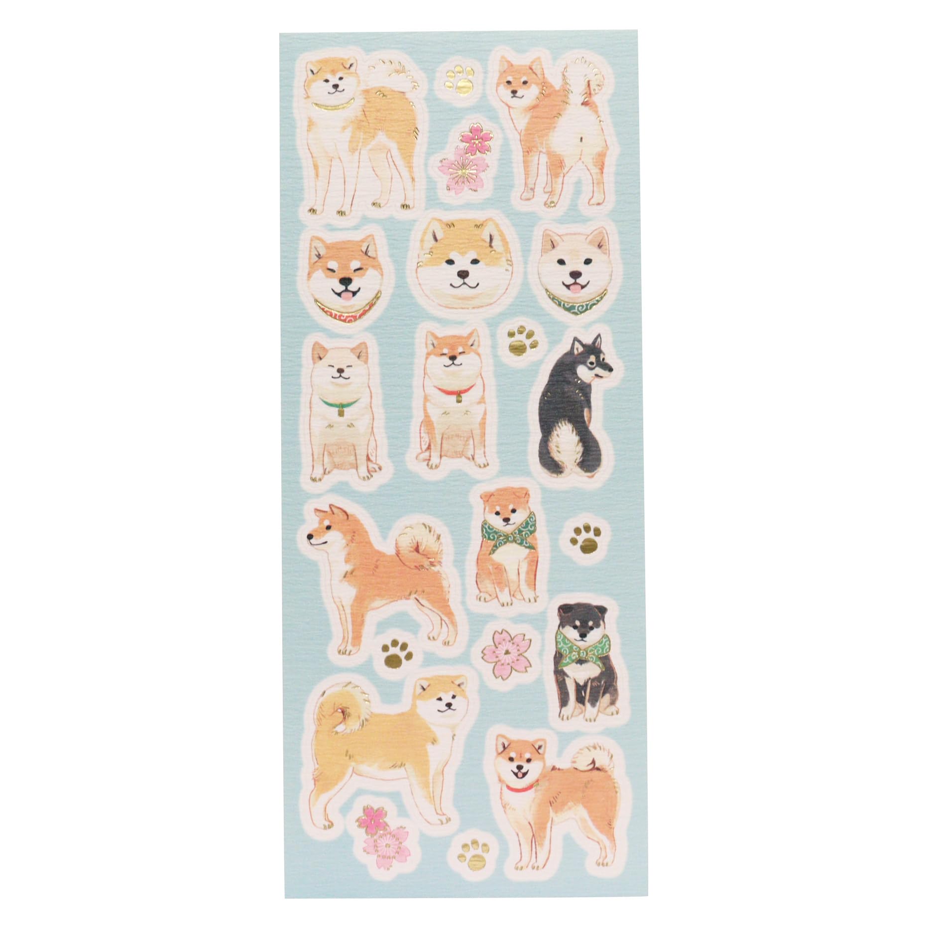 Amazon.co.jp: 和風シール 和紙シール 「日本の犬 柴犬」 ステッカー