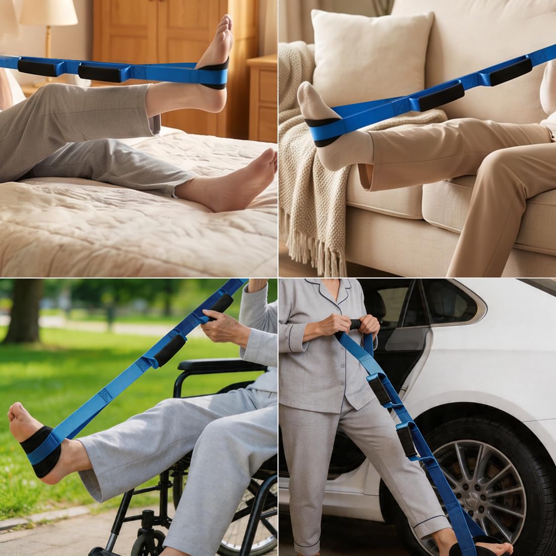 39Inch Long Leg Lifter Strap Rigid Foot Lifter After Hip Knee Replacement Mobility Aids Foot Lifters for Disabled and Elderly — Amazon image 5