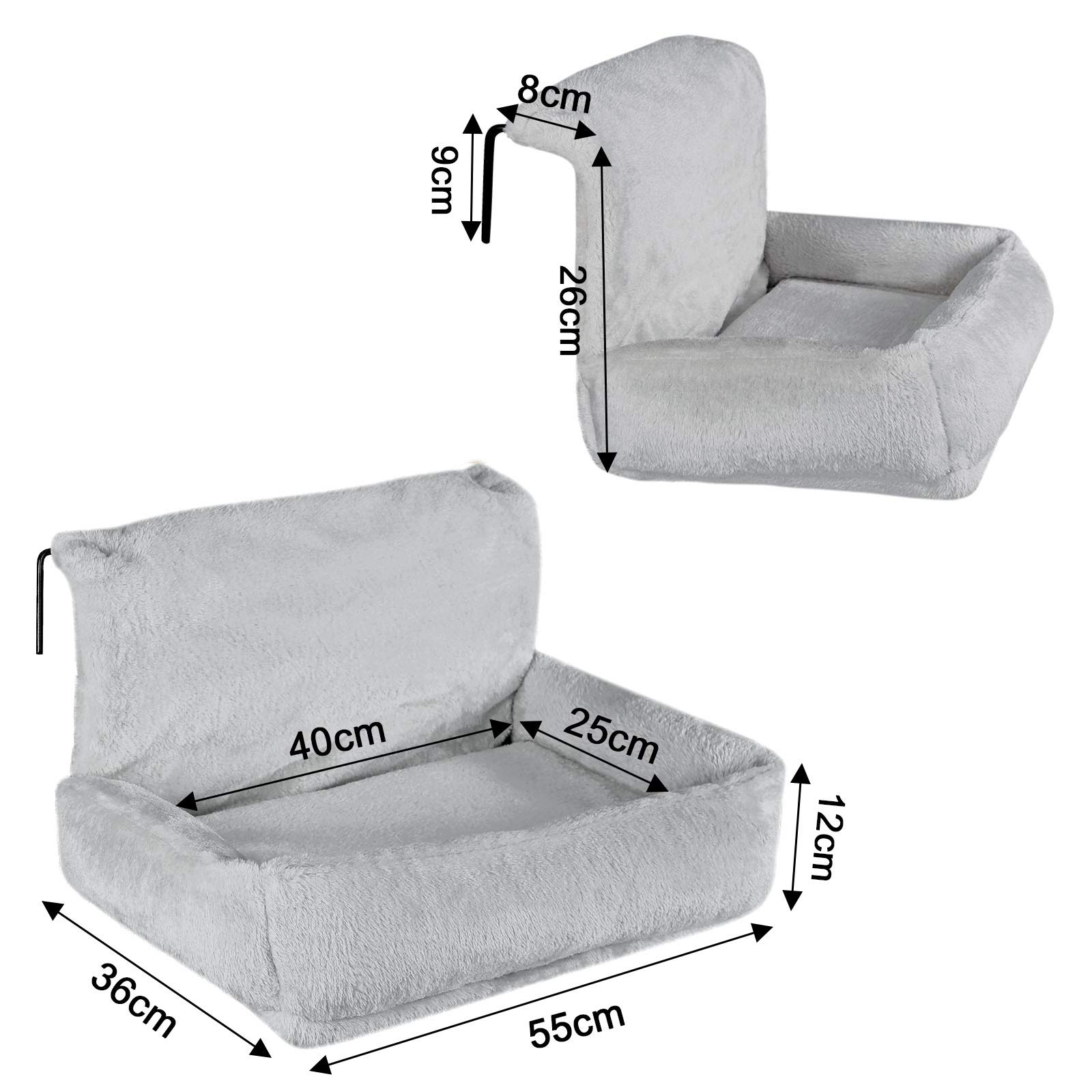 Navaris Cuccia Gatto Interno Con Cuscino - Letto Morbido Gatti Cani