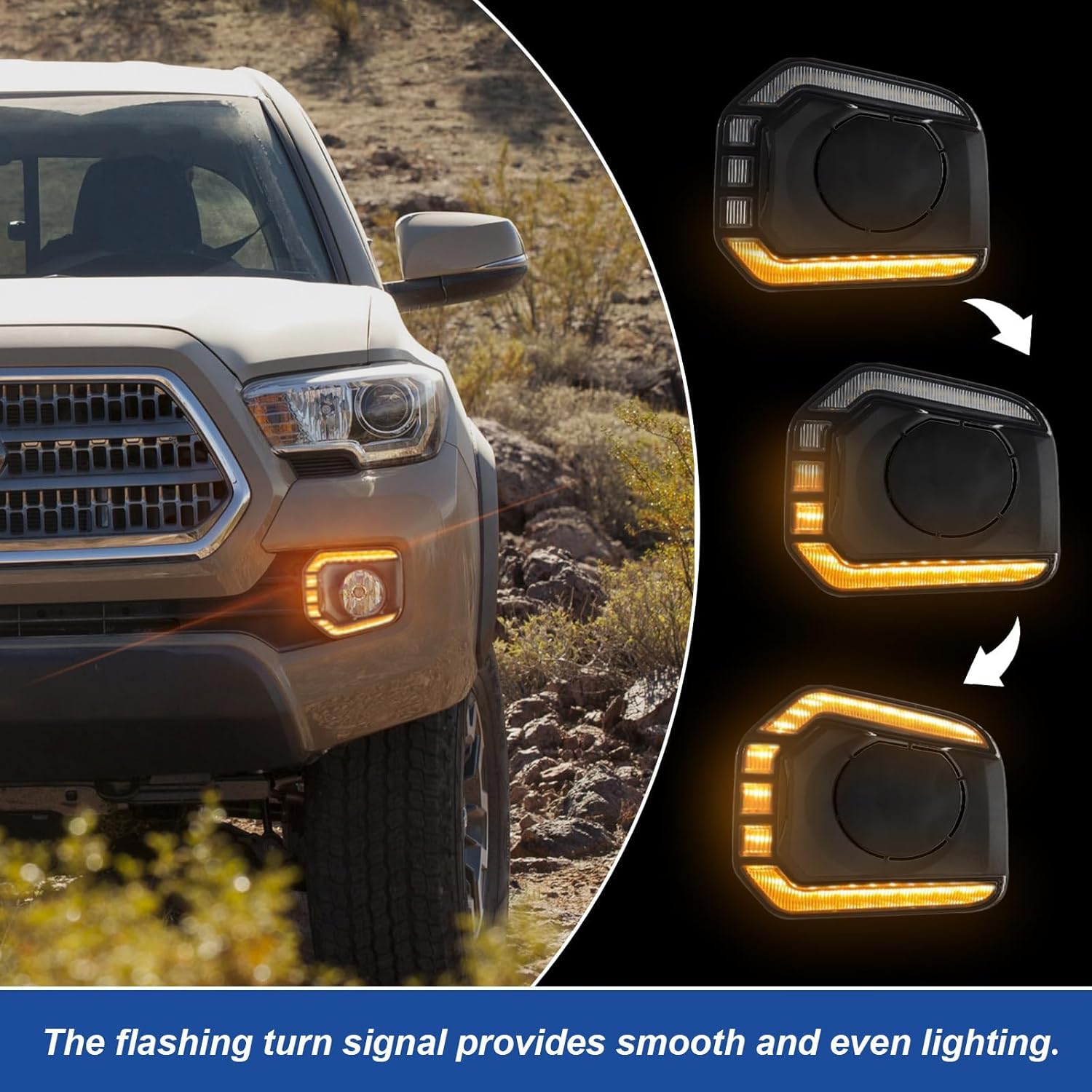 Fog Light for Toyota Tacoma 2016-2023 Daytime Running Lights