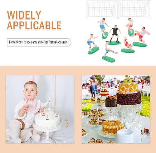 Miniatura 5 de YARNOW 16pcs Fútbol Feliz Cumpleaños Jugador de Fútbol Deportes Fútbol