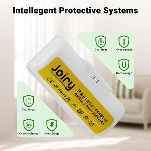 Vista 6 de Joiry Paquete de 2 baterías de repuesto de iones de litio de 3.6 V 3000 mAh compatibles con iRobot Braava Jet 240 Robots de mopa de piso