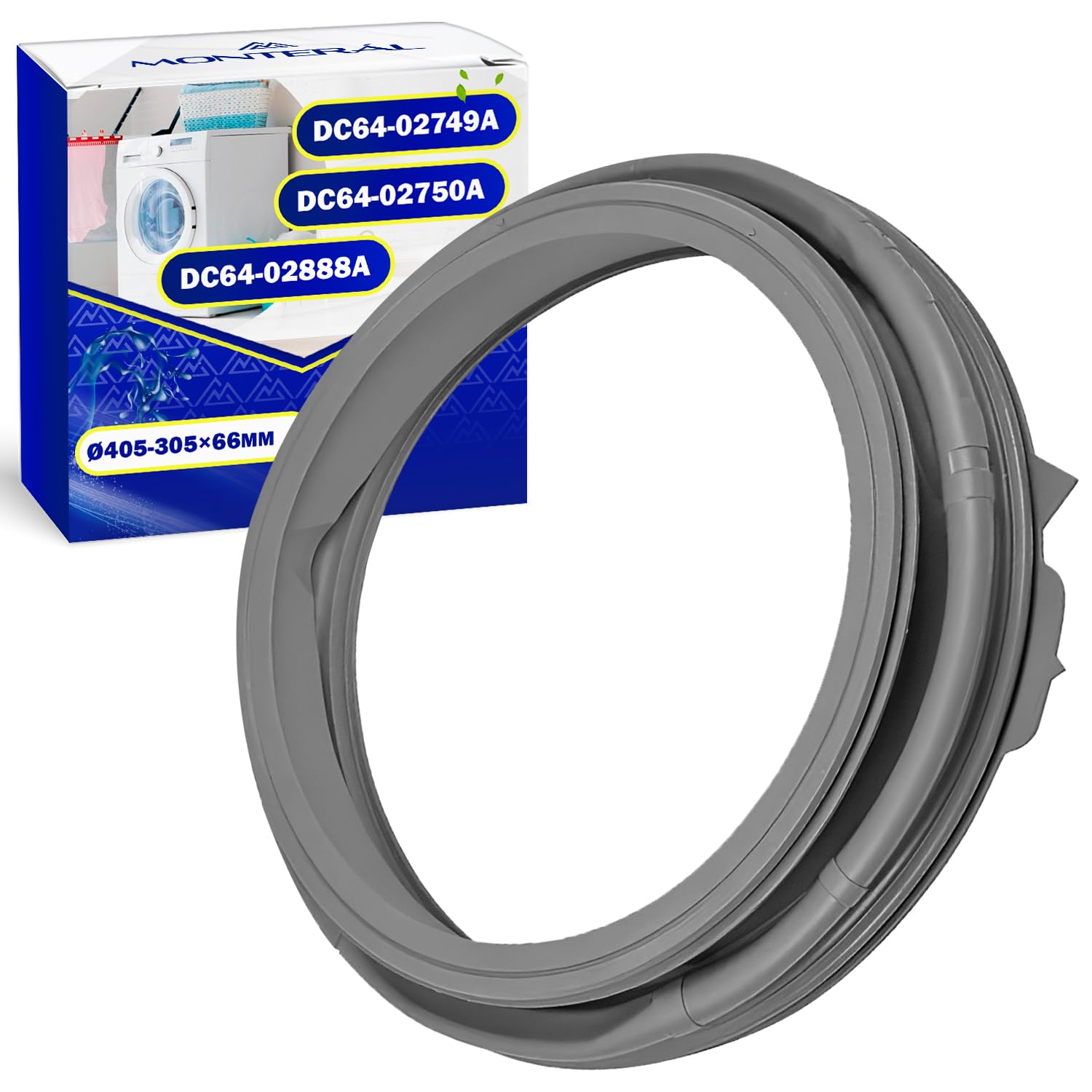 Junta Goma para Escotilla Puerta Lavadora Ø 405x305x66 mm DC64-02749A
