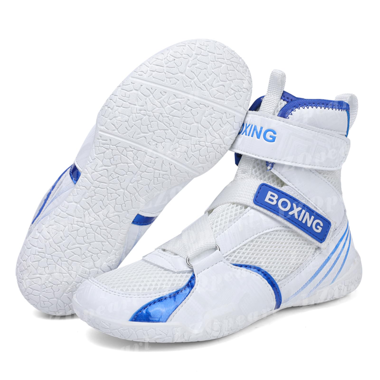 LZQpearl Kinder Boxschuhe, Unisex High-Top Pro Wrestling Stiefel, Muay Thai Kickbox Sparring Boxer Turnschuhe, Kampfsportschuh Für Jungen, Mädchen, Kinder, Jugendliche