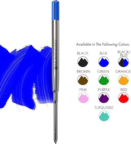 Miniatura 6 de Monteverde recambio para bolígrafos Parker punto medio rollo suave 2por paquete Negro