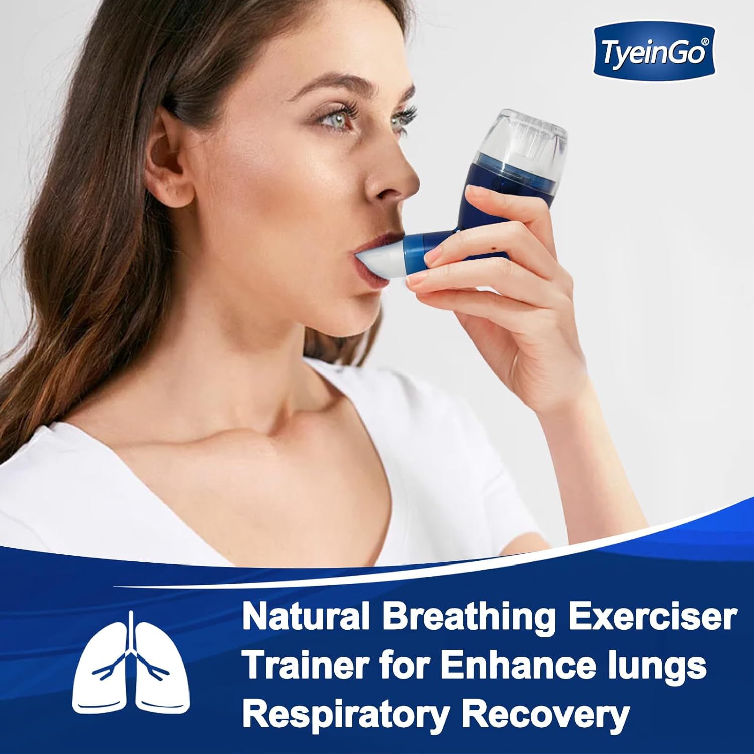 Flutter Valve Device for Lungs, Breathing Exercise Devicefor Lungs, Adjustable Resistance for Natural Mucus Removal, Portable Lung Exerciser Device | Breathing Trainer 3
