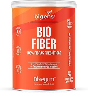 Bio Fiber, 100% fibra solúvel prebiótica, Fibregum™, Goma Acácia, 210g, Biogens