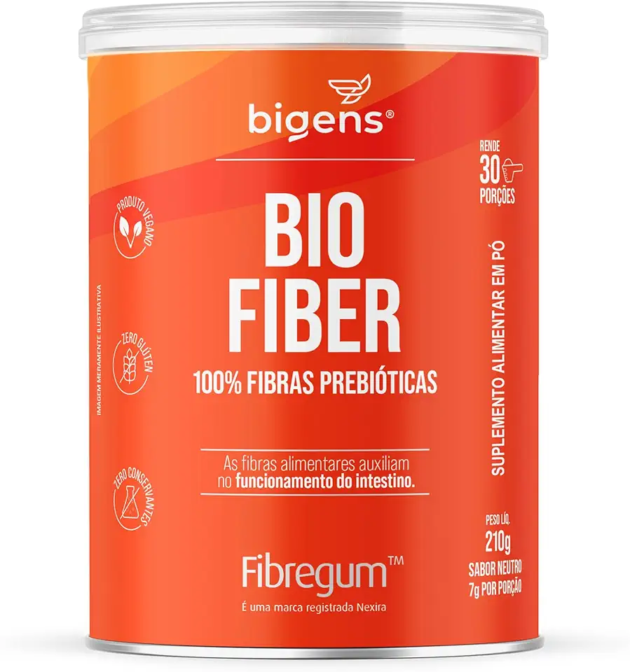 Bio Fiber, 100% fibra solúvel prebiótica, Fibregum™, Goma Acácia, 210g, Biogens