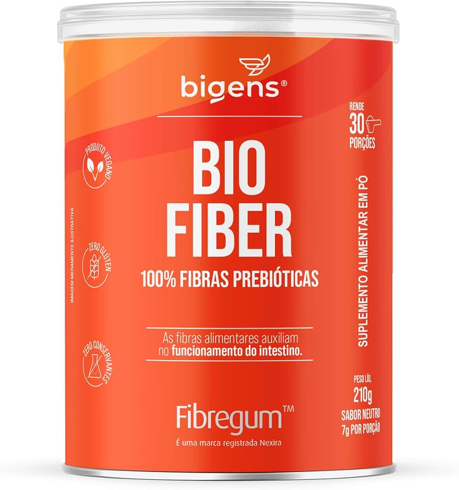 Bio Fiber, 100% fibra solúvel prebiótica, Fibregum™, Goma Acácia, 210g, Biogens