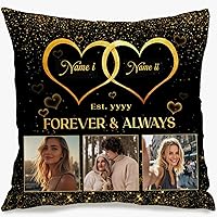 Vista 15 de Personalized Birthday Photo Pillow Case Using one Central Picture with Custom Text Creating a Festive Cushion That Also Holds Gift Meaning