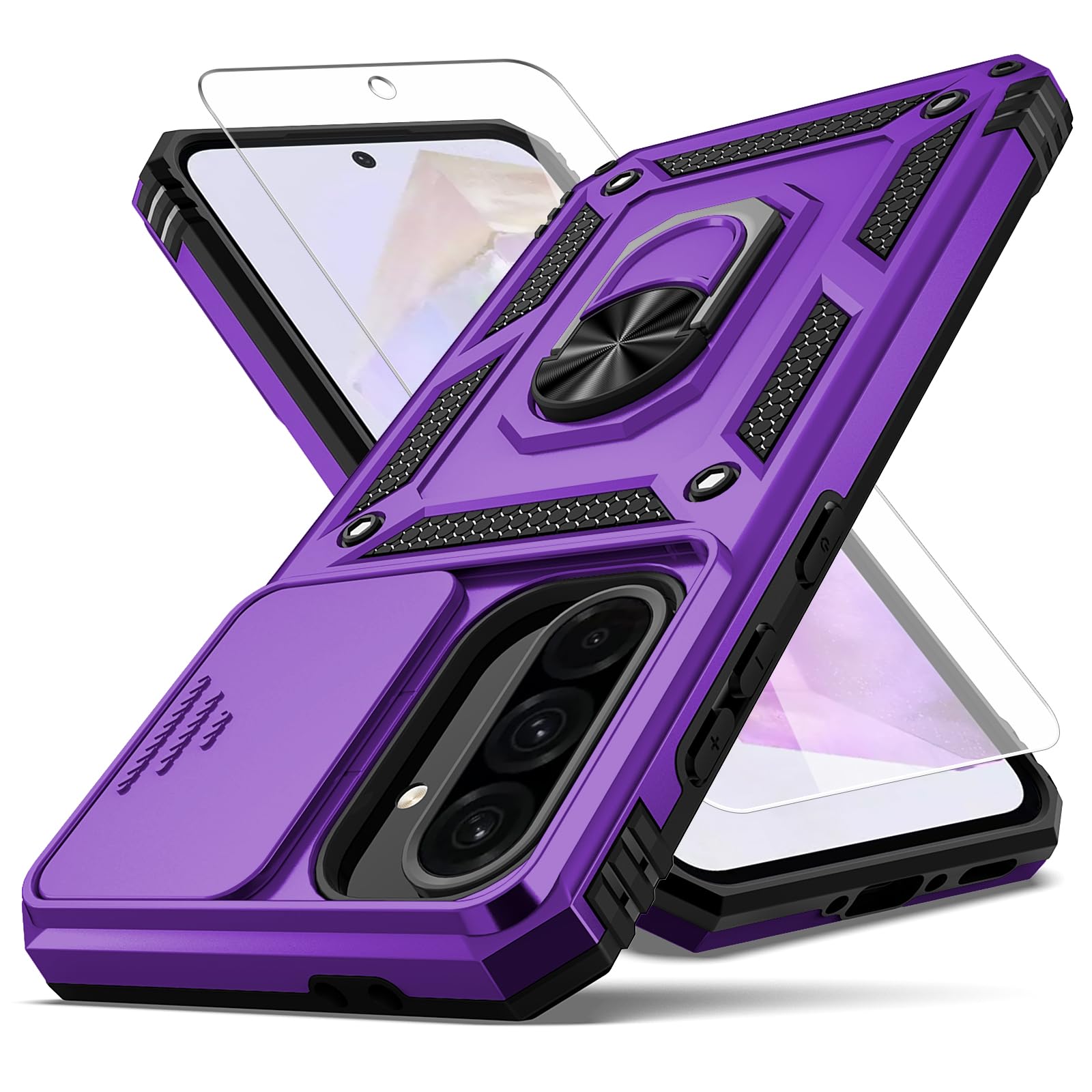 Amazon.com: for Galaxy A36 5G Phone Case,with Camera Lens Cover HD