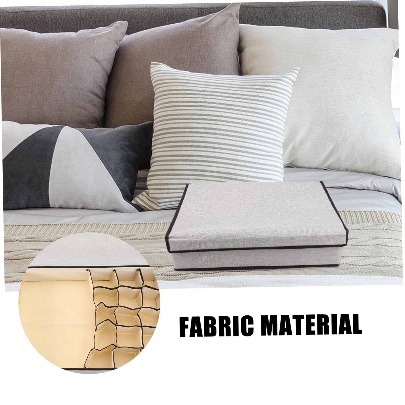 LABRIMP Organizzatore per Intimo e Calze con 16 Scomparti, Scatola Portaoggetti con Coperchio, Lavabile, per Riporre Biancheria e Calzini in Armadio o Casa