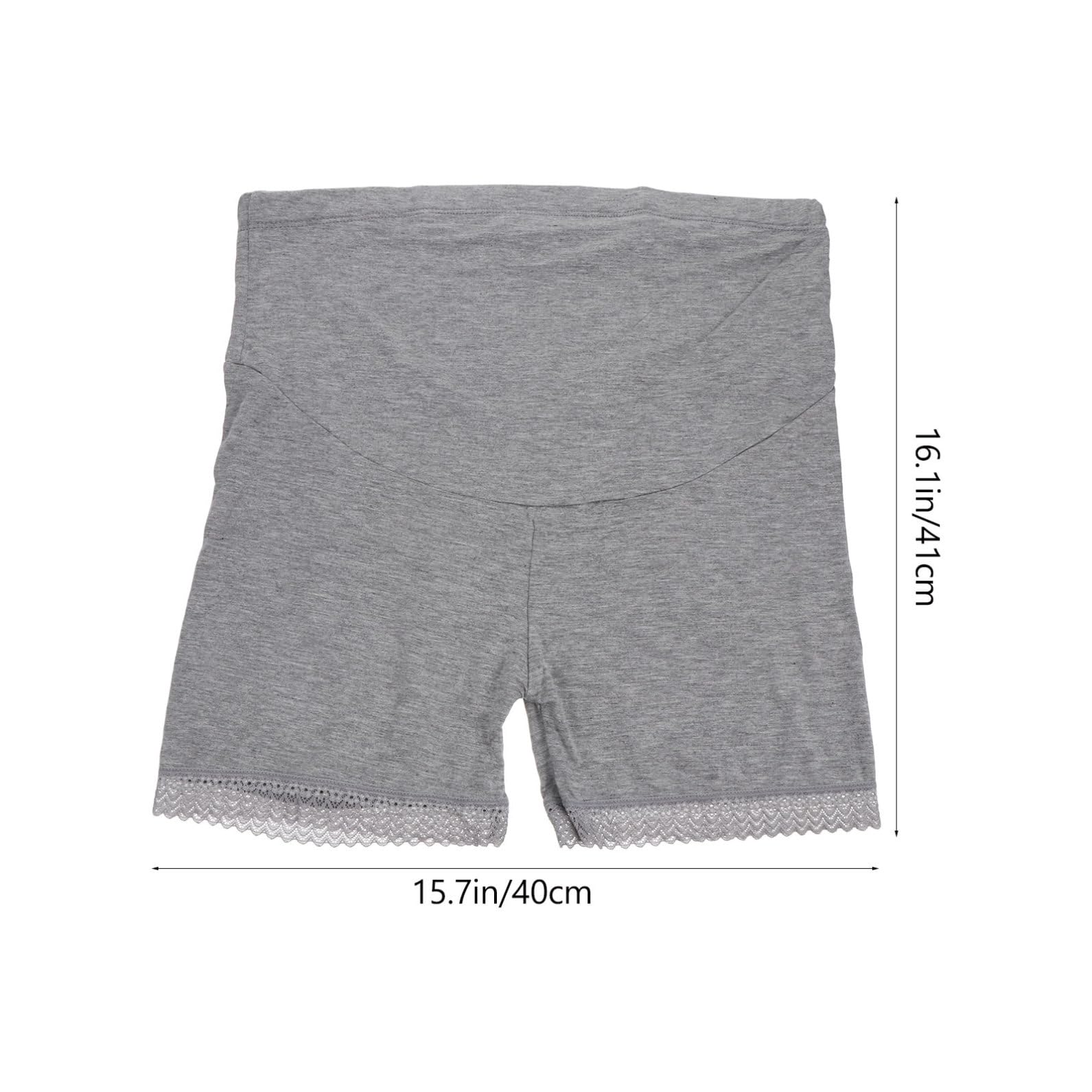 Ipetboom 10 Piezas Bragas de Algodón para Embarazadas Panties de Seguridad de Cintura Alta Elástica con Encaje Cómodas Costuras para Embarazo y Mamá XL