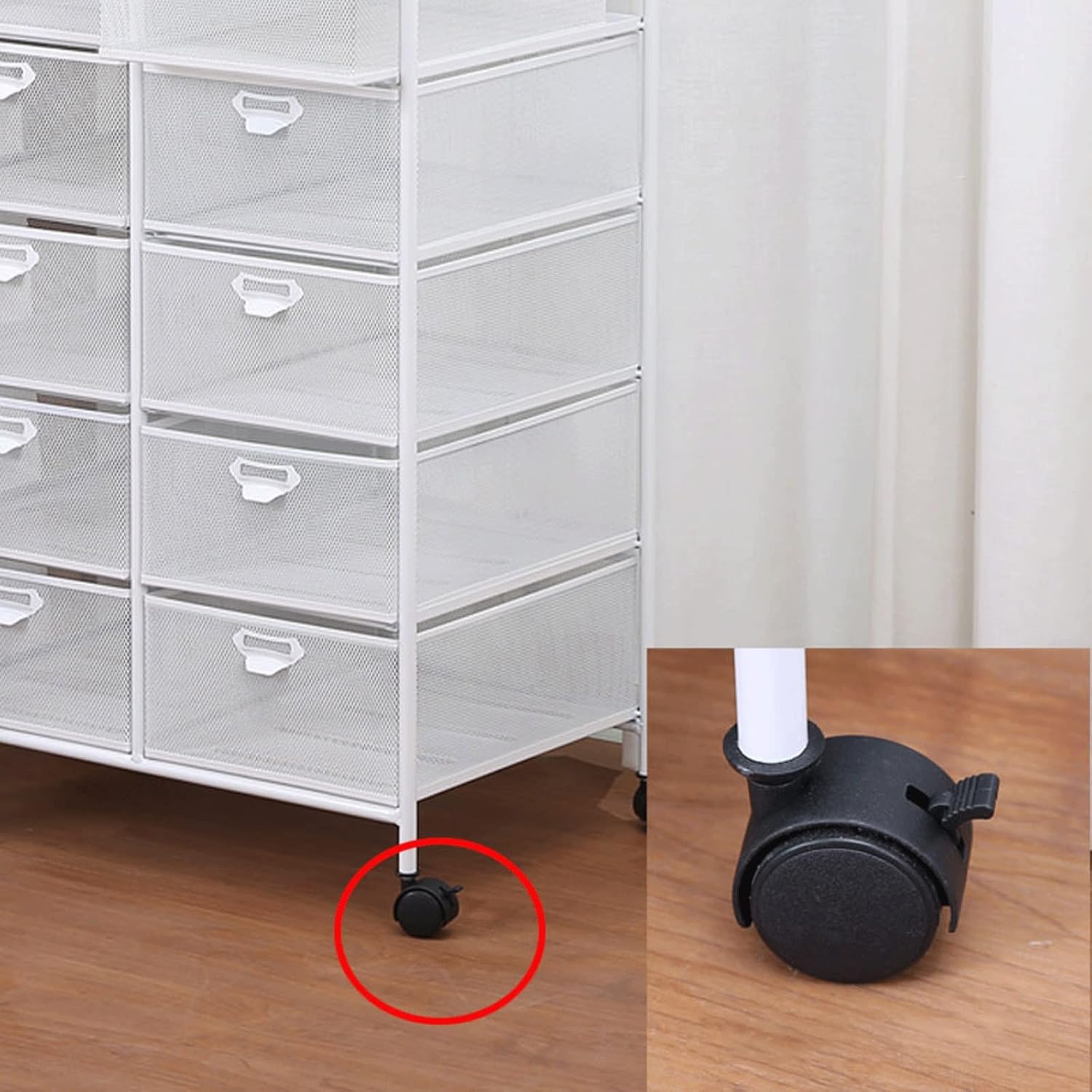 Metal File Storage Rack with Multi Layer Drawer and Mobile File Cabinet Desk Side Nizer Shelf for File Nization,2