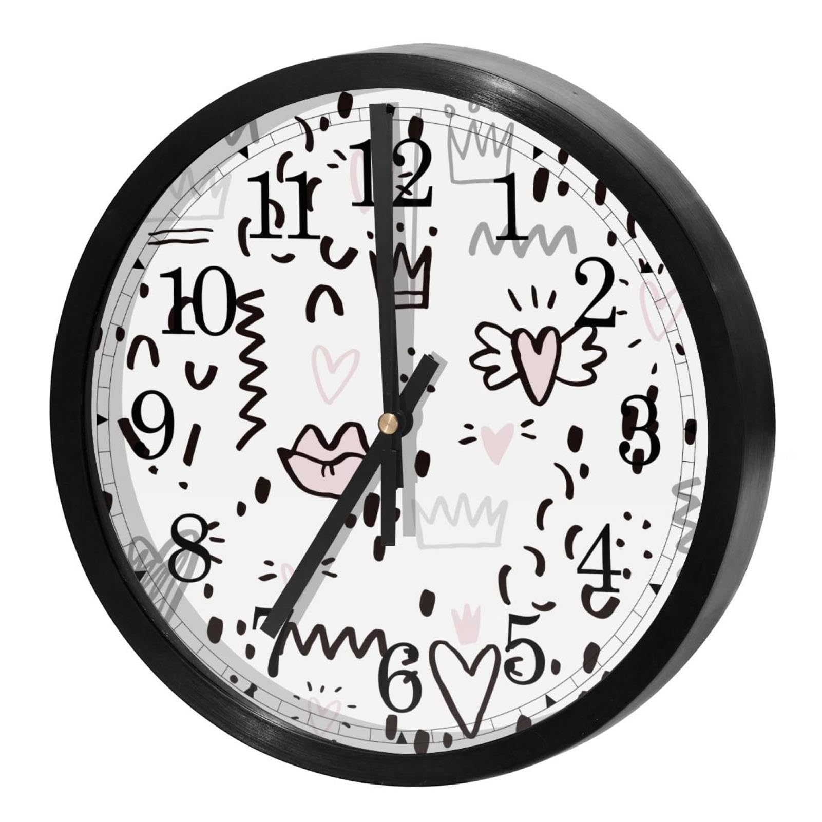 Horloge murale sans tic-tac à quartz pour éliminer les bruits nocturnes agaçants