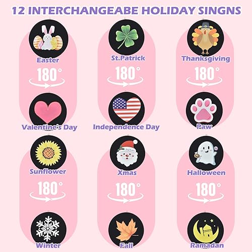 Miniatura 2 de Letrero de bienvenida para puerta delantera, 47 x 7.9 pulgadas, letrero de bienvenida de madera para porche delantero con 12 letreros