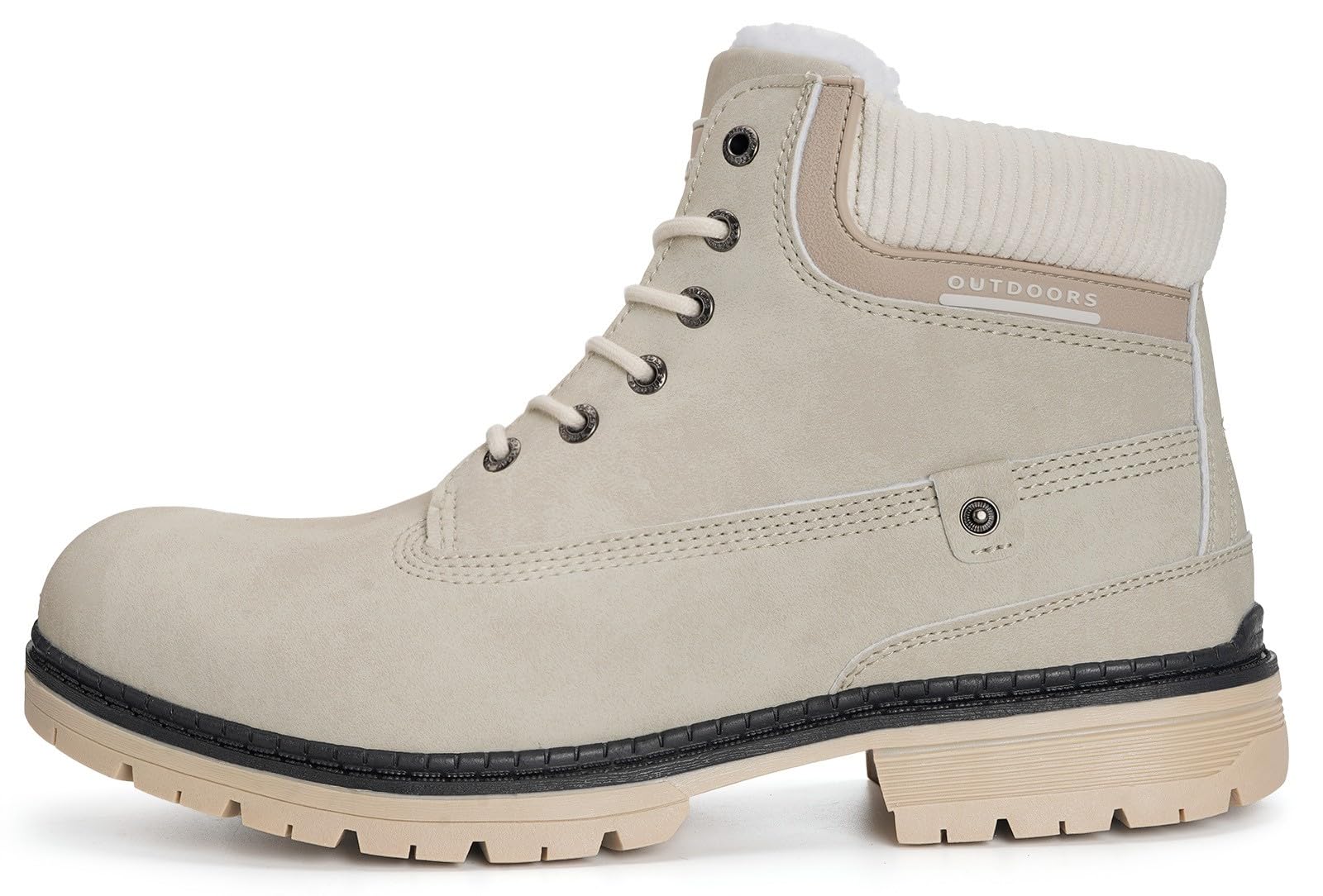 Stivali Uomo Donna Inverno Scarpe da Neve Caldi Snow Boots Impermeabili Stivaletti Pelliccia Stringate Outdoor