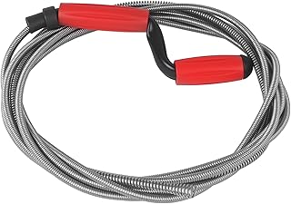Furet Deboucheur Canalisation, 5 m x 6 mm Furet Deboucheur Canalisation avec Manivelle,Deboucheur Evier,pour les Cuisines et les Salles de Bains, il d&eacute;bouche les Canalisations Tenaces
