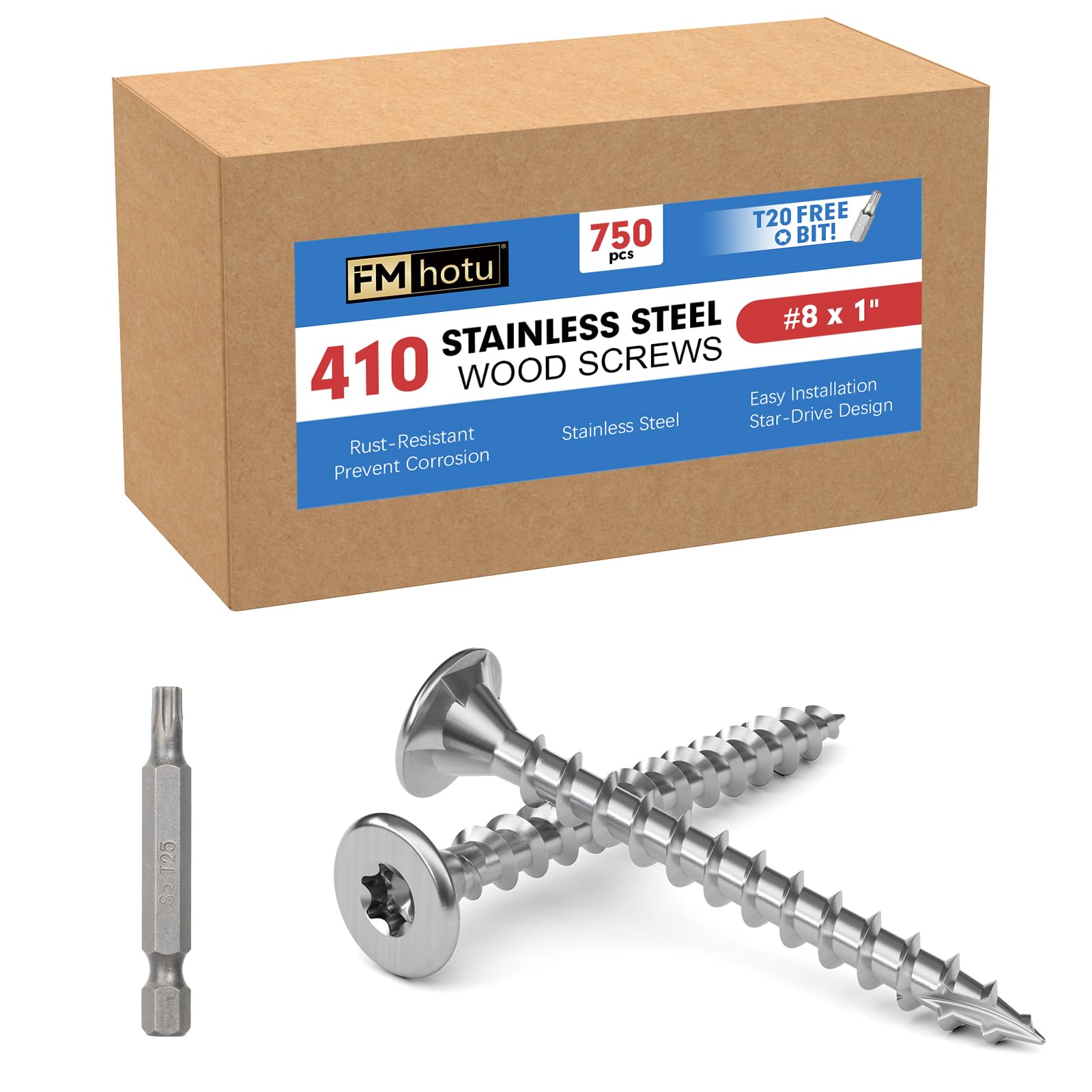 Stainless Steel Deck Screws - 150 Pack #10 x 2 -24