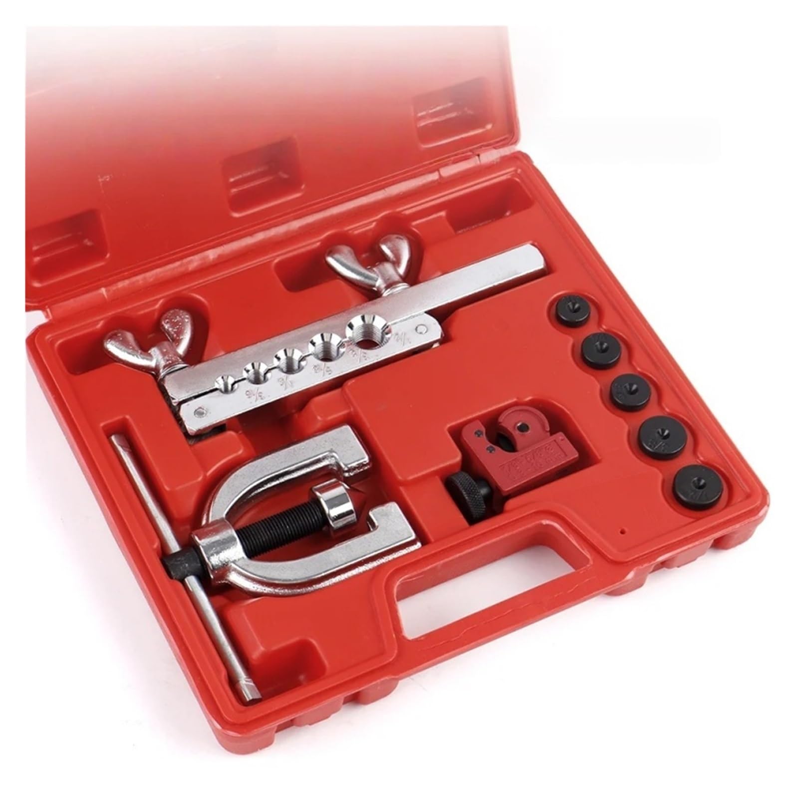 car Repair Tools 1Set Flaring Tool and Cutter for Brake Hose, Copper, Aluminum, Brass Tubing