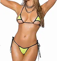 Biquíni feminino sexy Scrunch Butt Micro G-String Wild Life Biquini Extreme tanga traje de banho traje de banho biquinis maiô 1666 verde tamanho único