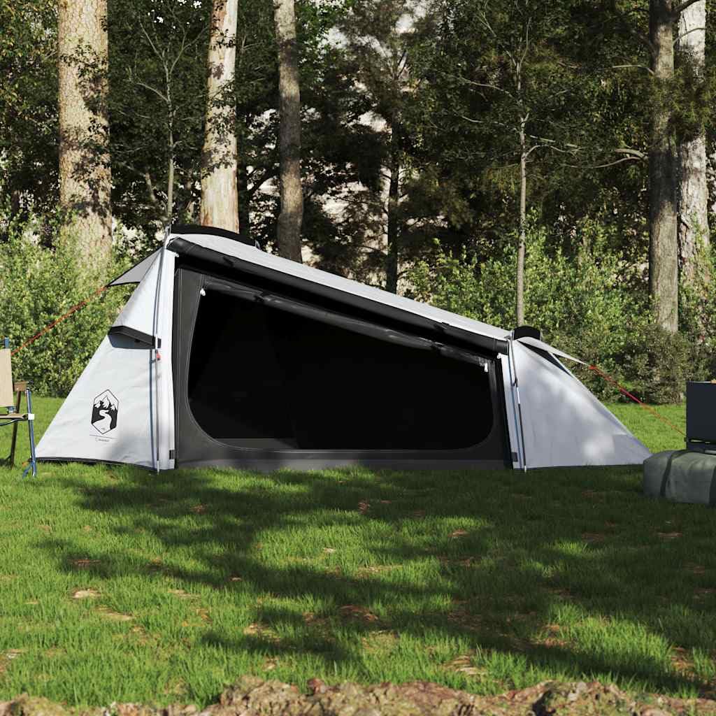 Genérico Tienda campaña túnel 2 Personas Tela Opaca Impermeable Blanco,Deportes,Actividades al Aire Libre,Camping y Senderismo,Tiendas de campaña-94615