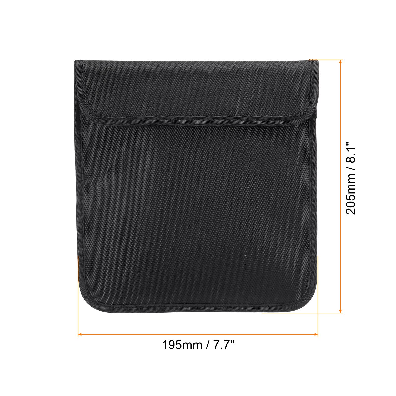 PATIKIL 205x195mm Cámara Filtro Estuche, 2 Paquete 1 Bolsillo Filtro Estuche Bolsa Agua Resistente Polvo Prueba Filtro Transporte Bolsa para Fotografía Filtro Almacenamiento, Negro