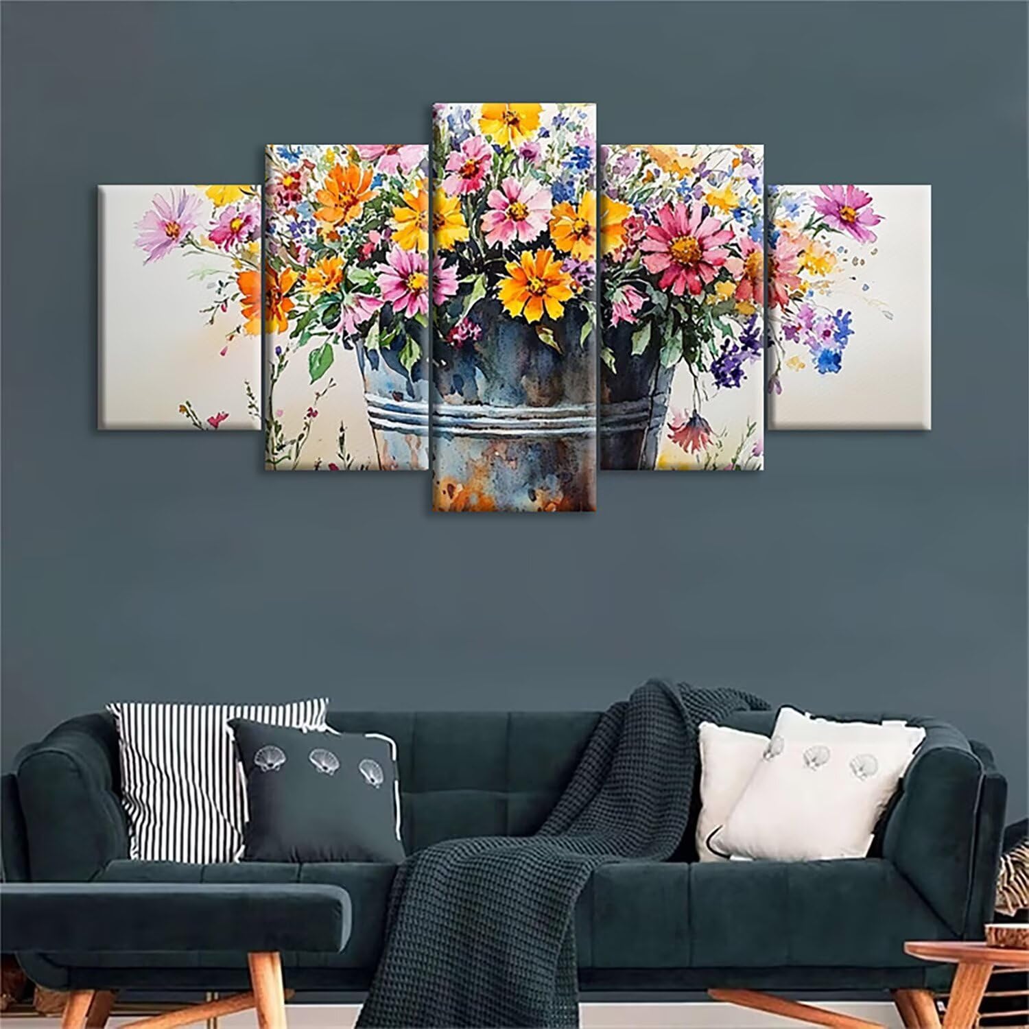 Duże zestawy do malowania diamentami dla dorosłych 100 x 60 cm, 5 sztuk kwiatów, diamentowe zestawy artystyczne, dla dorosłych, pełne wiercenie, malowanie, kwiaty, zestaw rzemieślniczy dla dzieci w