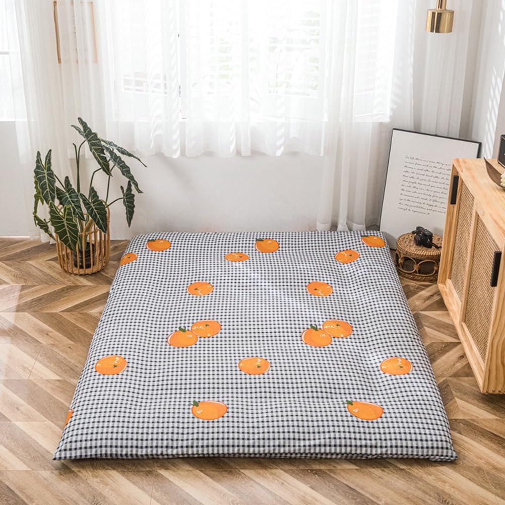 C,135x200cm, Futon Mattress Cover with Zipper for Full/Queen/King Size Dustproof Japanese Floor Mattress Futon Cover Soft Comfort Sleeping Mat Cover for Bedroom Machine Washable