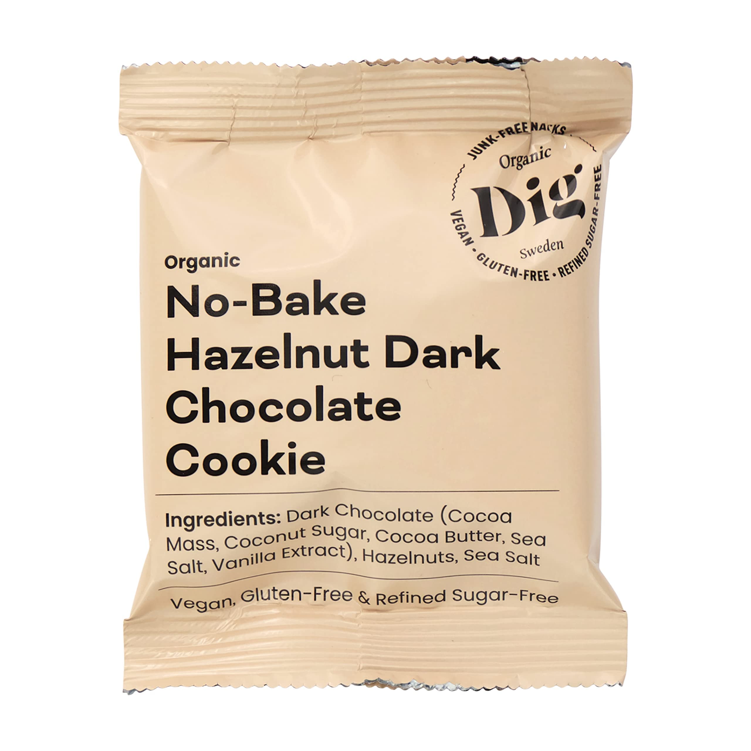 Dig/Get Raw - Caja de mezcla de galletas sin hornear - Aperitivos elaborados con ingredientes orgánicos y naturales - Vegano, sin gluten y refinado, sin azúcar (12x30g)