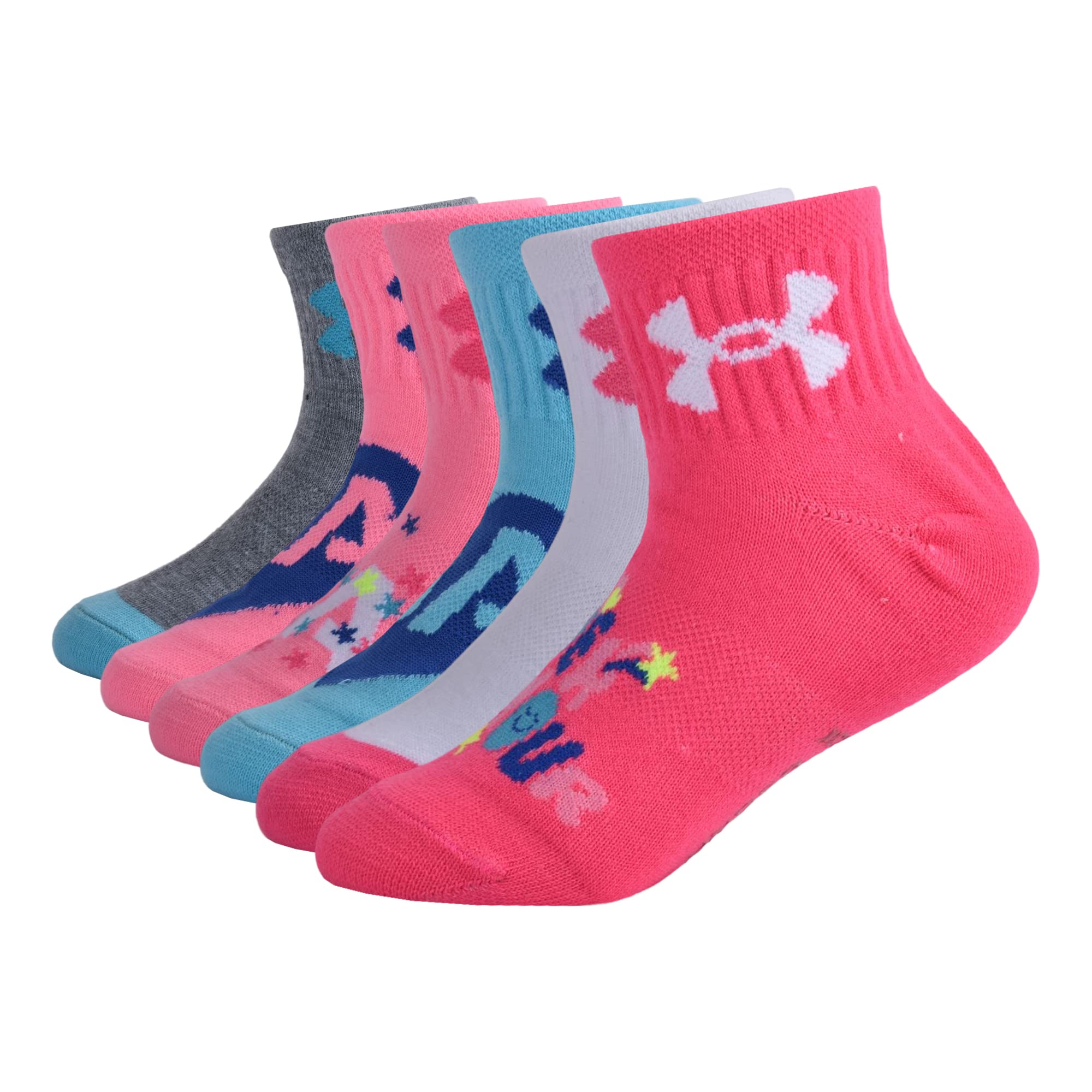 Under Armour girls Multi Pack Quarter Sock