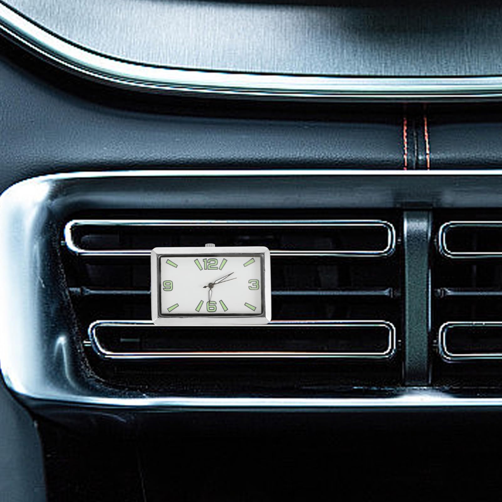5piezas Reloj De Coche Luminous Reloj Digital Para Tablero De Vehículo Para Automóvil Instalación y Precisión Quartz Para Interior De Coche