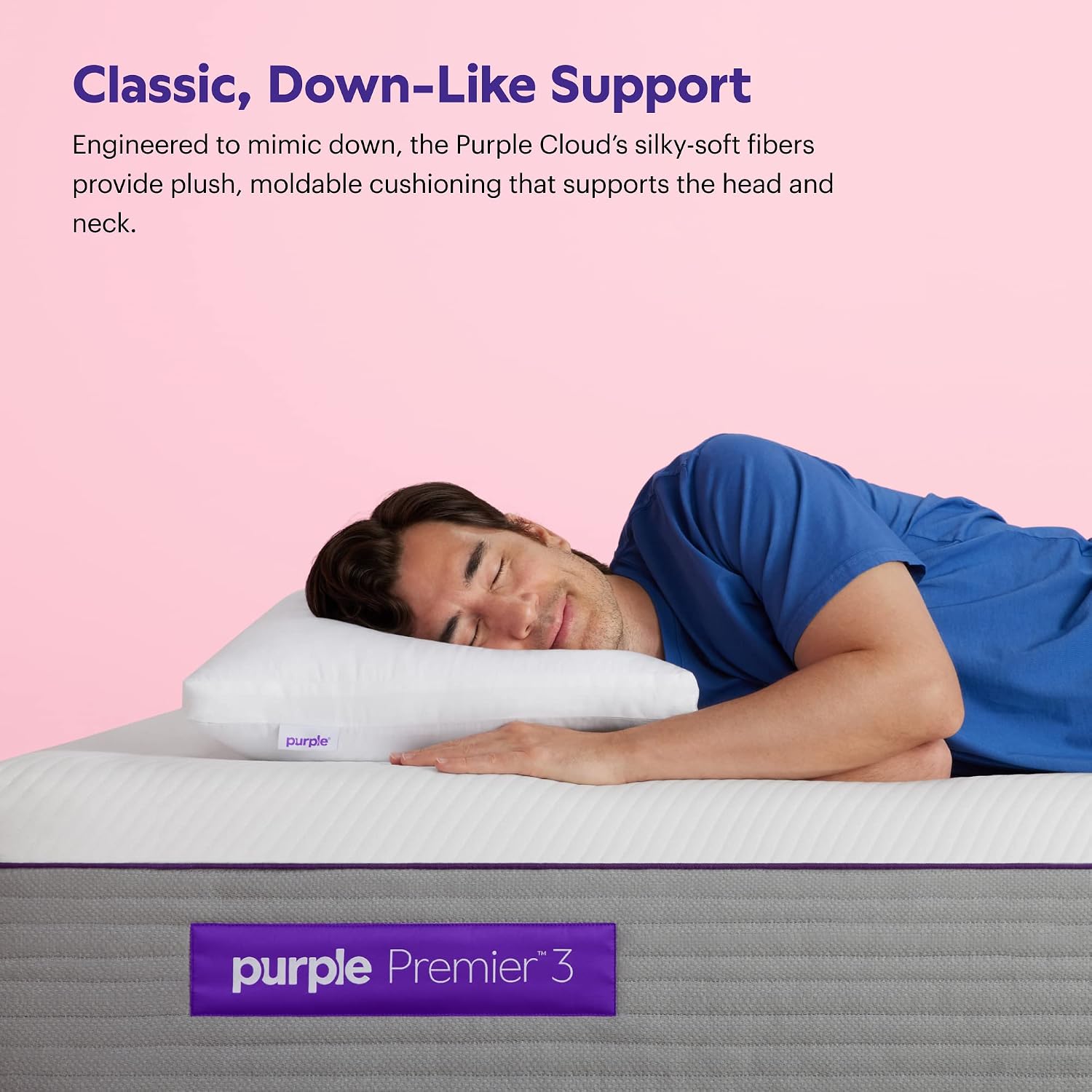 Purple Cloud Pillow (King)