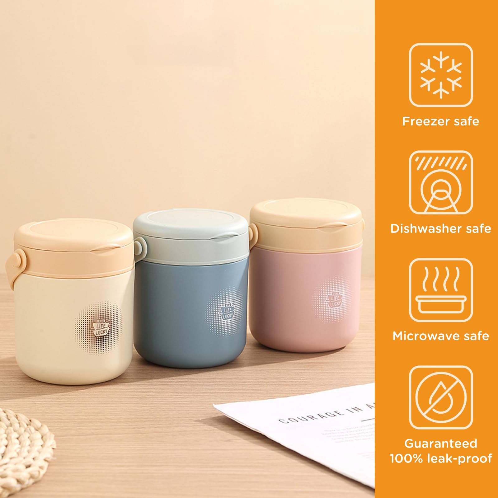 Récipient Isotherme Alimentaire 730ml Chedin - Gobelet à Soupe Acier Inoxydable Avec Cuillère