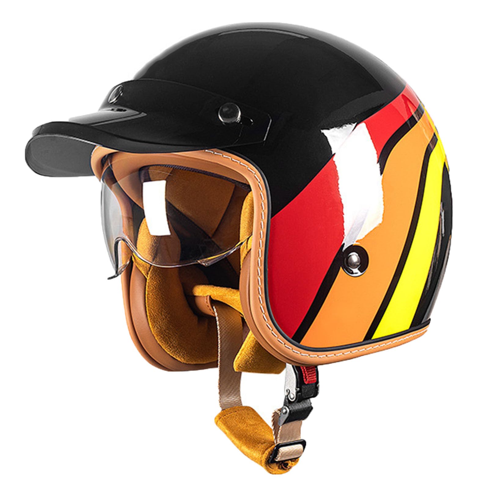 Casque moto jet anti-rayures résistant pour rouler protégé et au frais sans étouffer