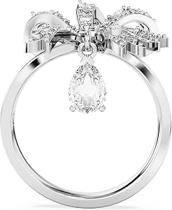 Amazon | [Swarovski] ボルタカクテルリング、ボウ、スモール