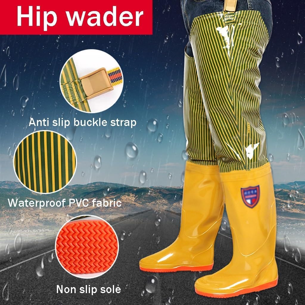 Wodoodporne i wytrzymałe Wodery wędkarskie Wędkarstwo myśliwskie Wodery hodowlane PCV Odporne na ścieranie buty do brodzenia Wysokie buty Buty do polowy wody(37 EU)