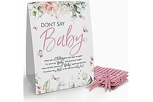 Sparkling Fairytale Baby Shower Game Sign