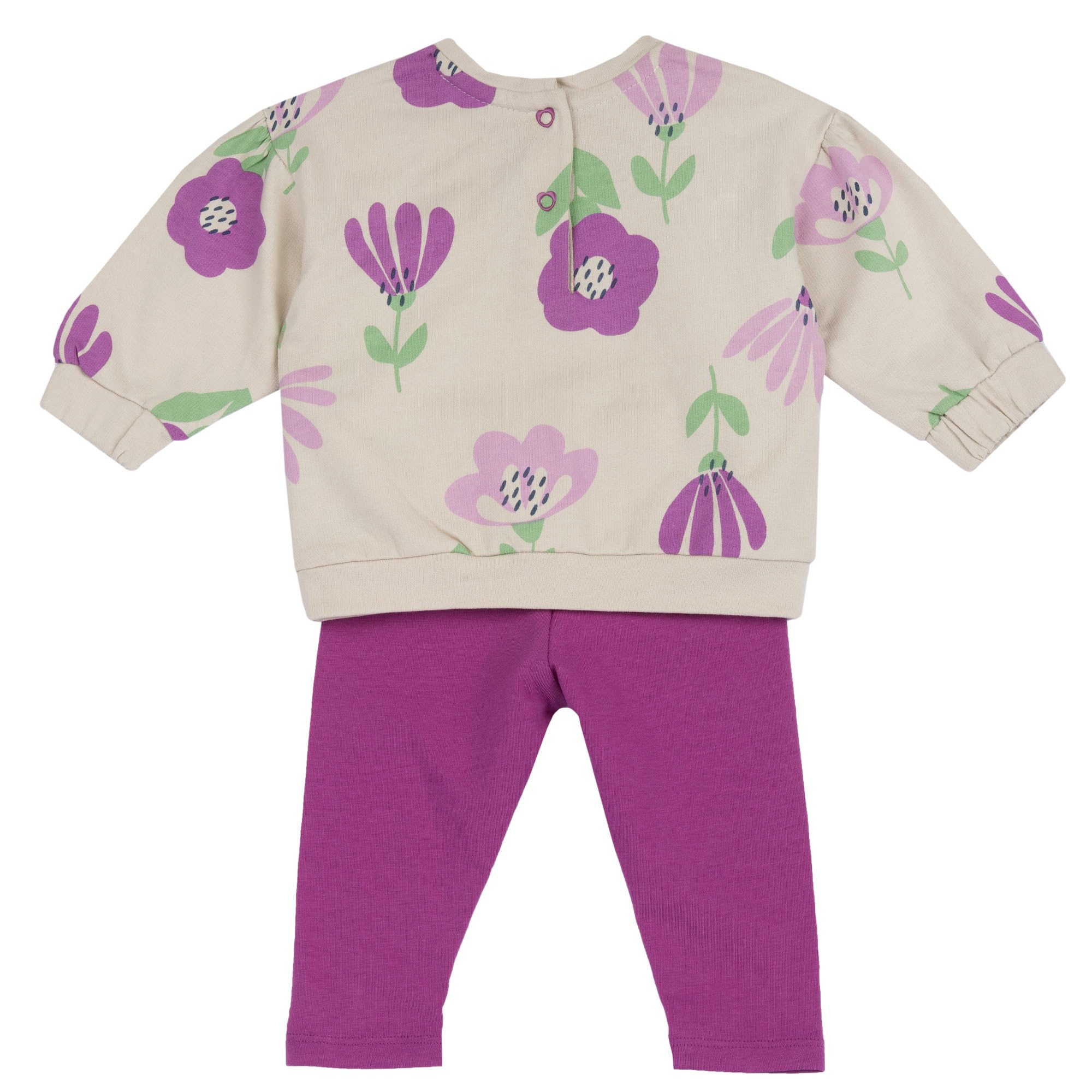 Chicco En Tissu Doux et Orné D'un Joli Col 261 Ensemble avec T-shirt et Pantalons Bébé fille (lot de 1)