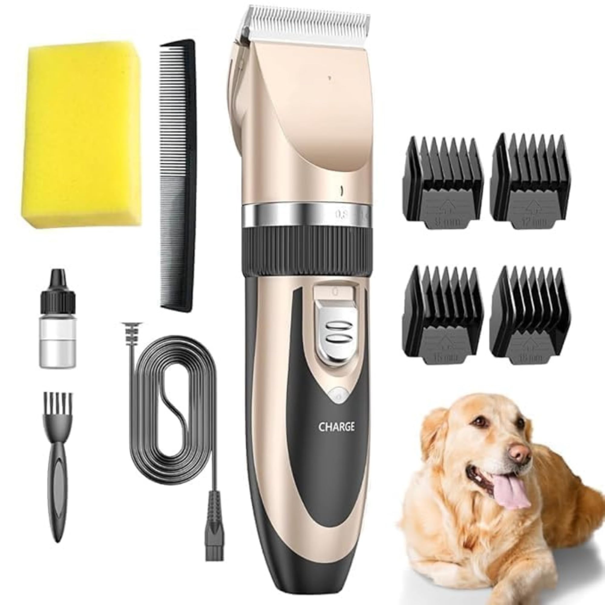 Shatanuvart Export Cat & Dog Trimmer | Professional Grooming Kit for Labrador, Shih Tzu, German Shepherd & Golden Retriever | Pet Hair Cutting Trimmer for Cats and Dogs | Quiet, Powerful, & Cordless (Multicolor)