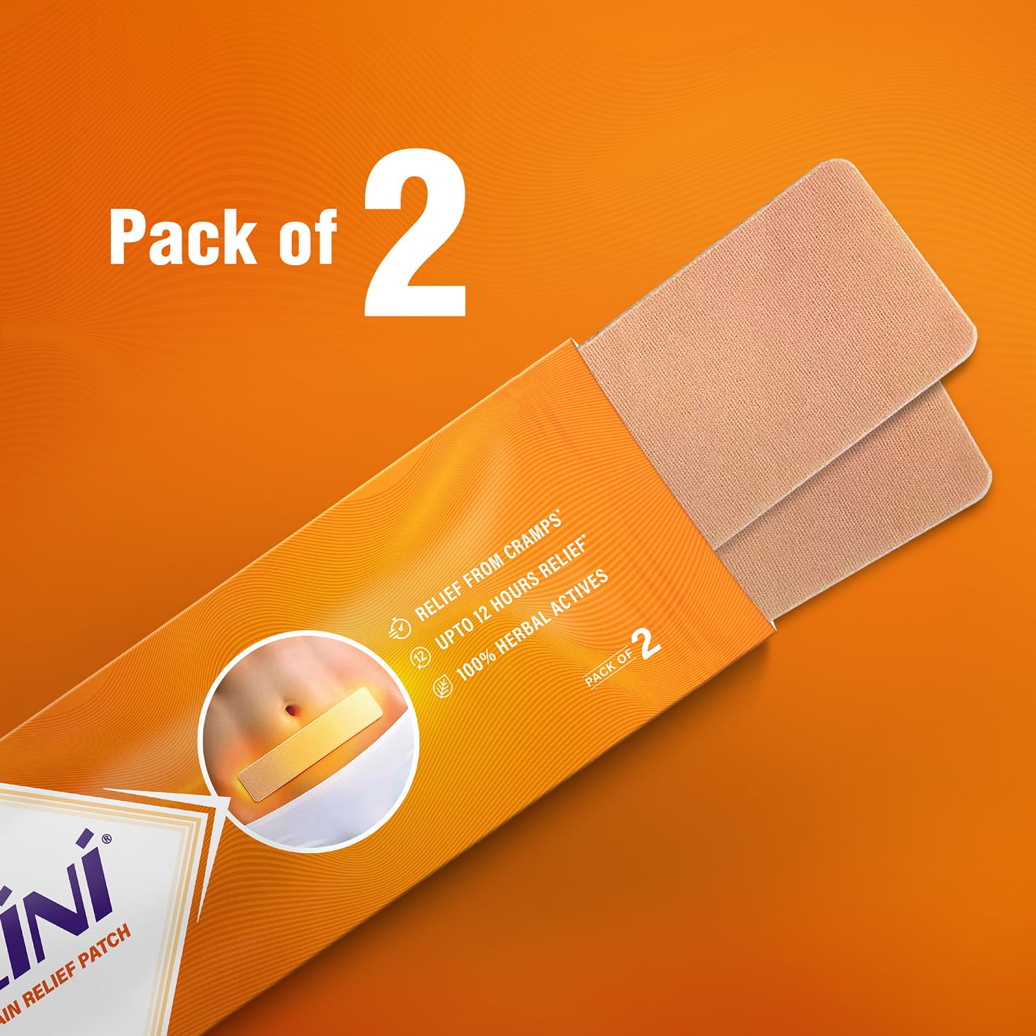Volini Feminine Pain Relief Patch | Relief from Cramps | Pack of 2 x 2 — Amazon image 7