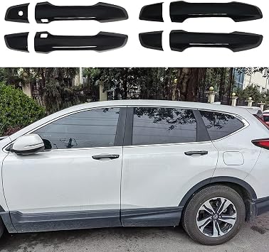AOKIO Compatible with 2017 2018 2019 2020 2021 2022 Honda CRV Accessories Exterior Door Handle Cover Trim Glossy Black