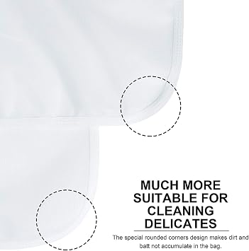 TENRAI Delicates Laundry Bags, Bra Fine Mesh Wash Bag for Underwear, Lingerie, Bra, Pantyhose, Socks, Use YKK Zipper, Have Hanger Loops, Small Openings (White, 3 Small)