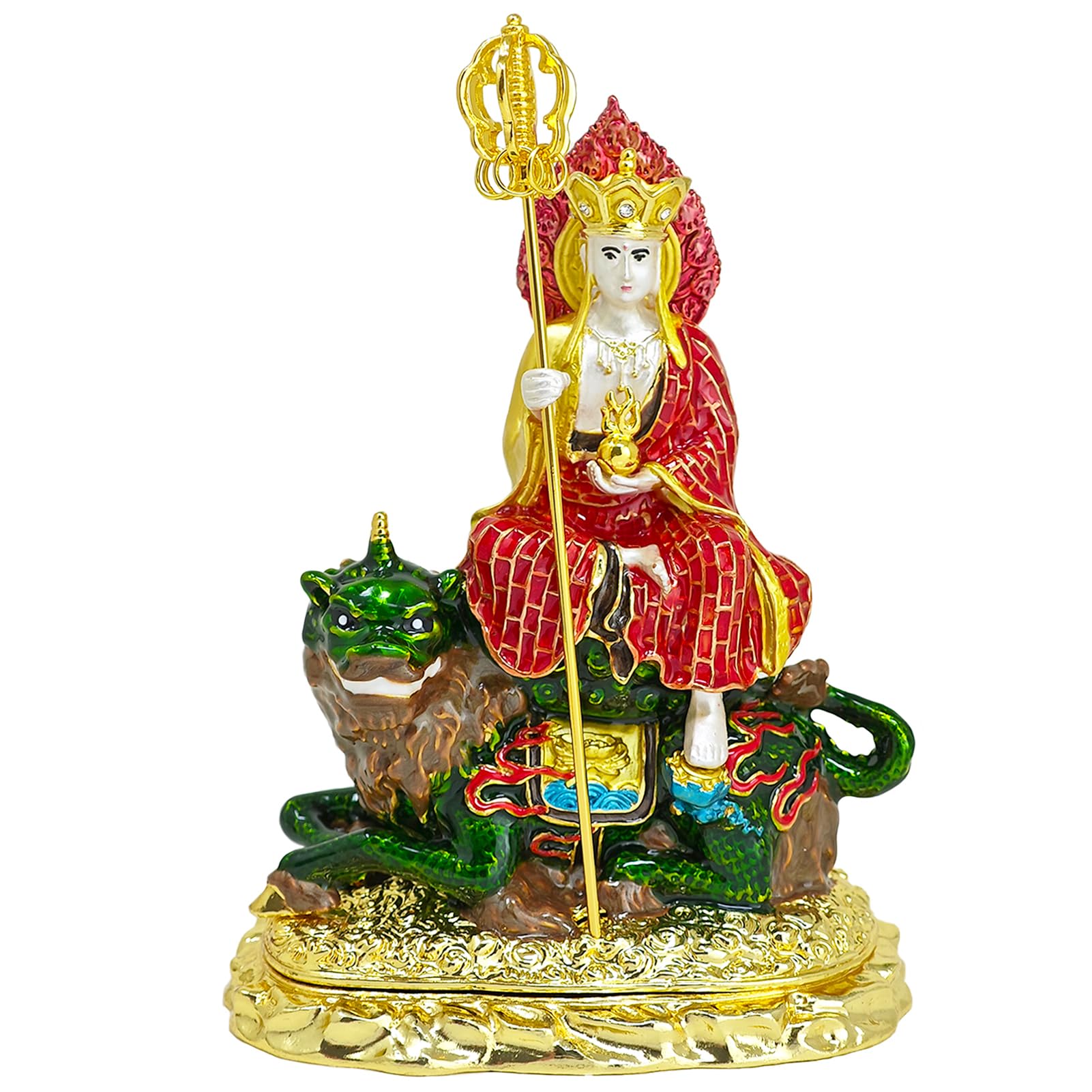 Statue Ksiddigarbha sur Chi Lin en Feng Shui d'exception pour une protection sacrée